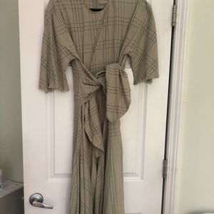 Zara premium denim maxi dress